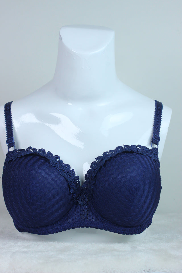 Double Paded Imported Bra Blue