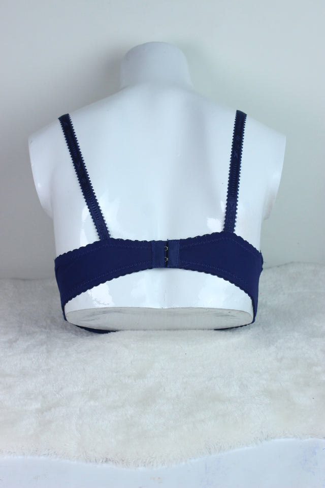 Double Paded Imported Bra Blue