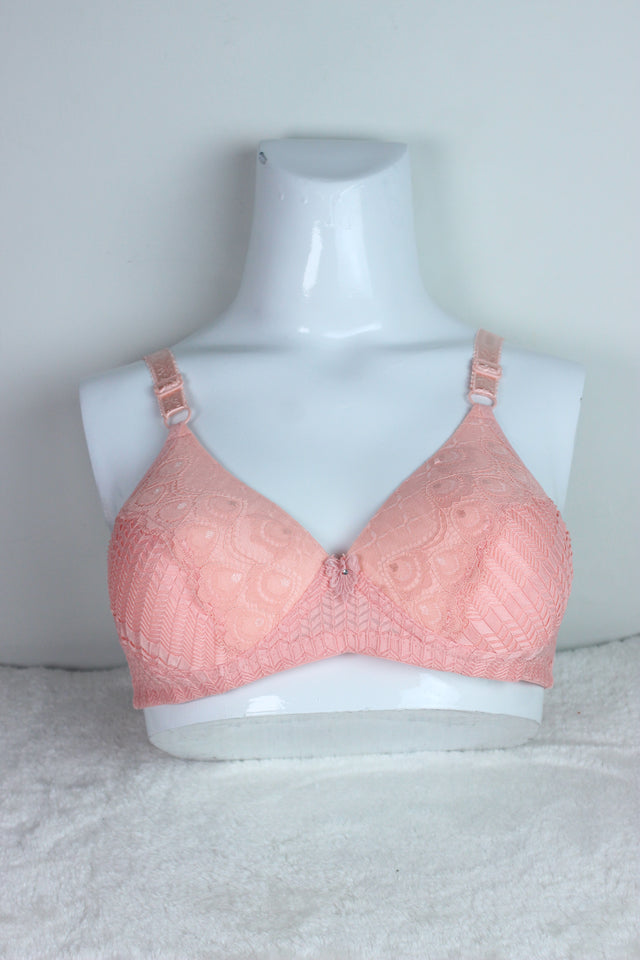 Single Paded Imported Bra Baby Pink