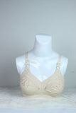 Cotton Imported Bra Meshy Beige