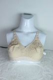 Half Chicken Cotton Imported Bra With Flexible Tape Beige