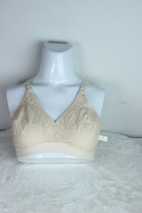 Plain Cotton Imported Bra Beige