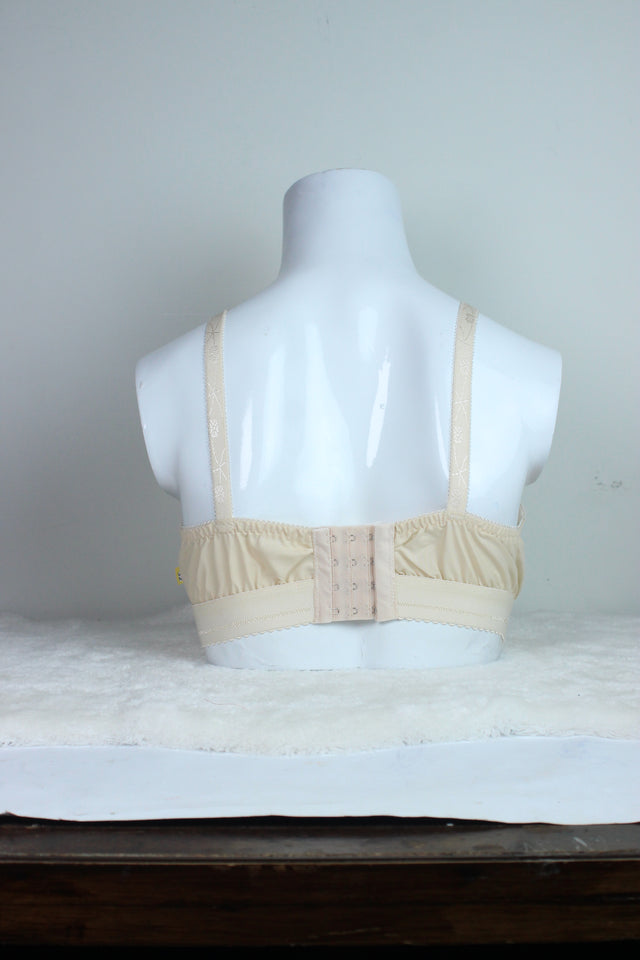 Plain Cotton Imported Bra Beige