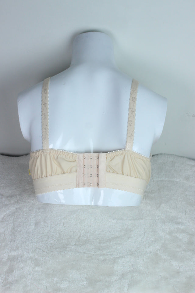 Plain Cotton Imported Bra Beige