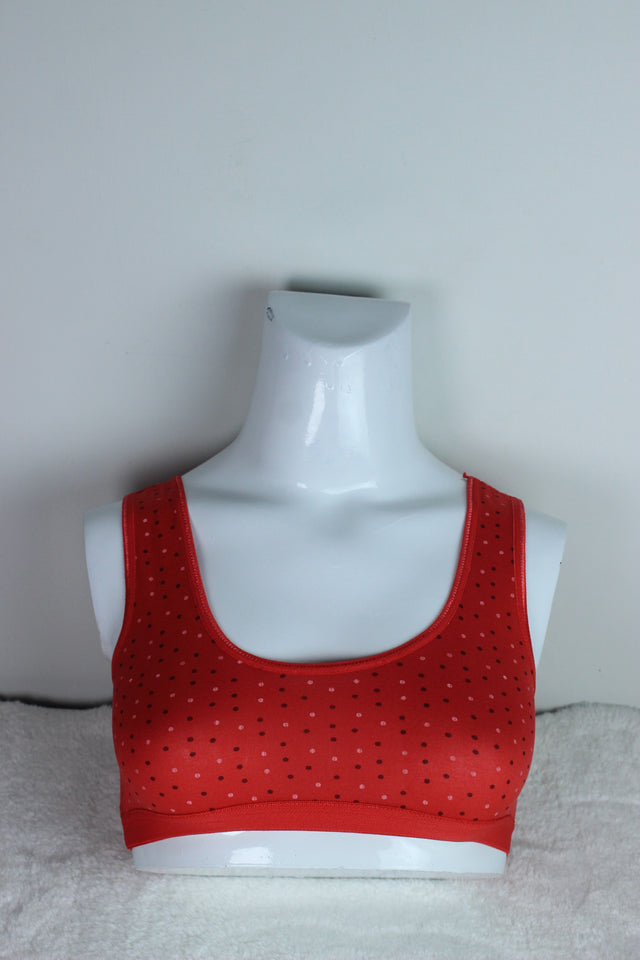 BD Dotted Bra Red