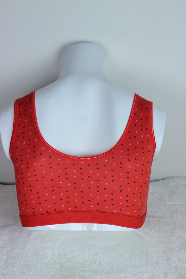 BD Dotted Bra Red