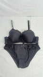 Imported Black Lingerie Set – Double Padded Bra & Panty