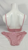 Stylish Light Pink Double Padded Bra with Matching Panty