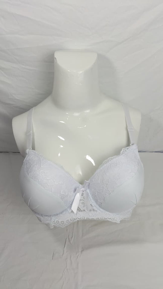 Double Padded Imported Bra Light Bluish White