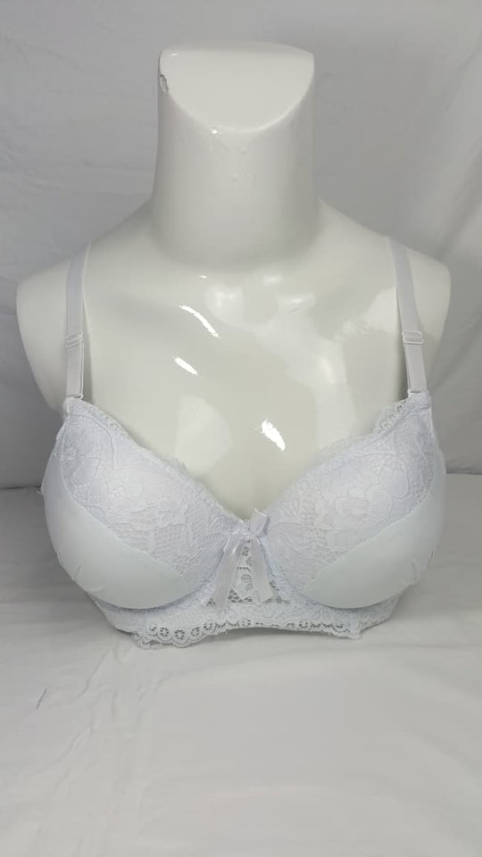 Double Padded Imported Bra Light Bluish White