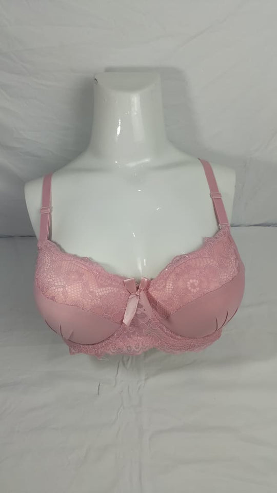 Double Padded Imported Bra Pink