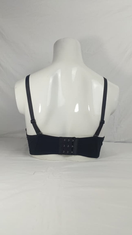 Single Padded Imported Bra Black