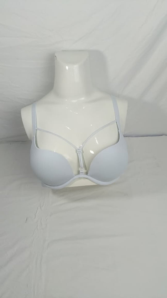 Single Padded Imported Bra Light Bluish White