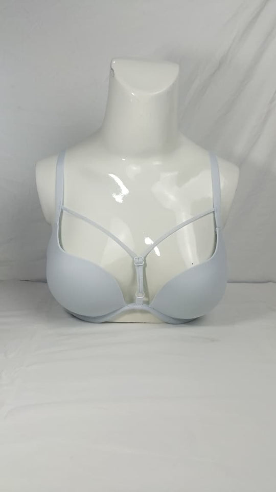 Single Padded Imported Bra Light Bluish White