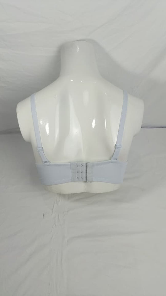 Single Padded Imported Bra Light Bluish White