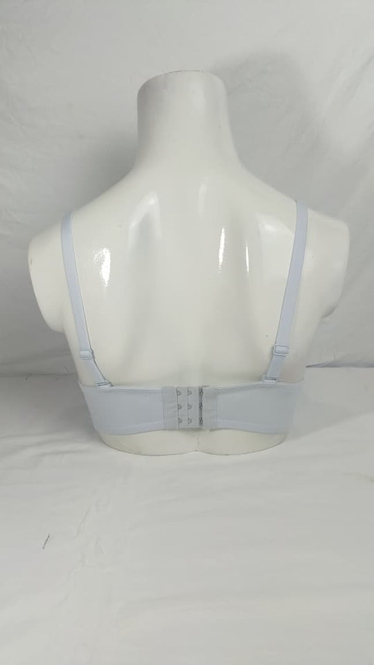 Single Padded Imported Bra Light Bluish White