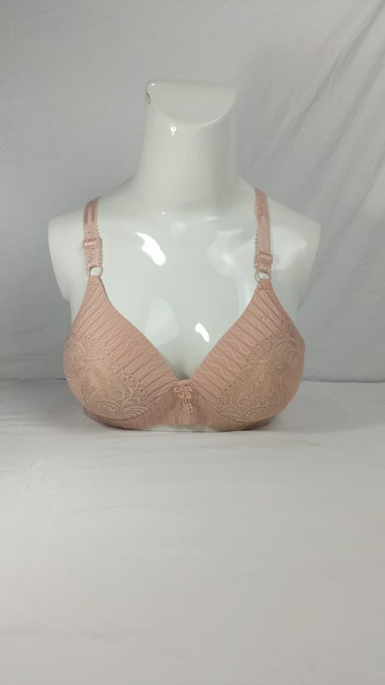 Single Padded Imported Bra Peach