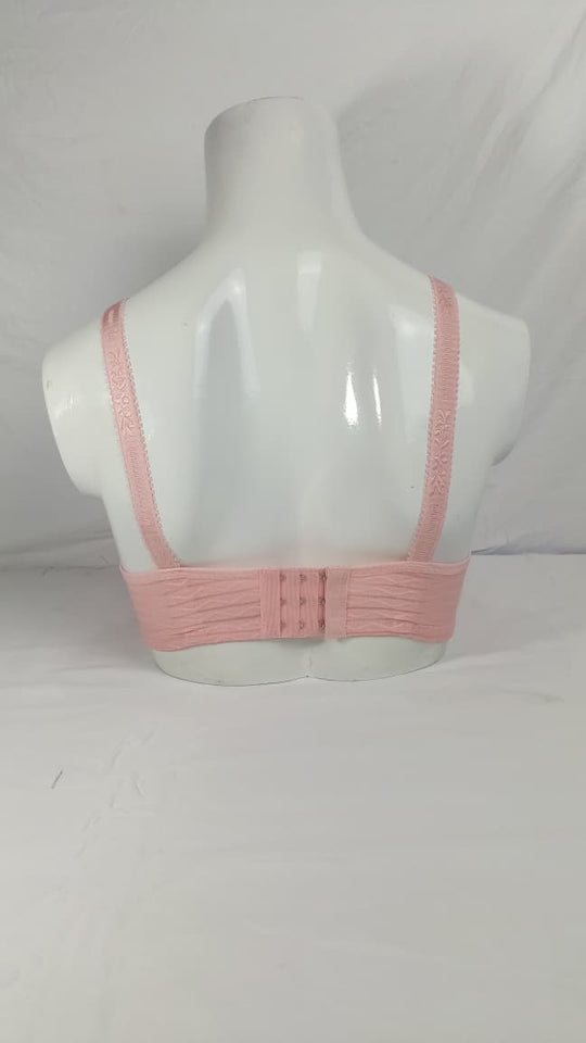 Single Padded Imported Bra Light Pink