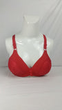 Single Padded Imported Bra Red