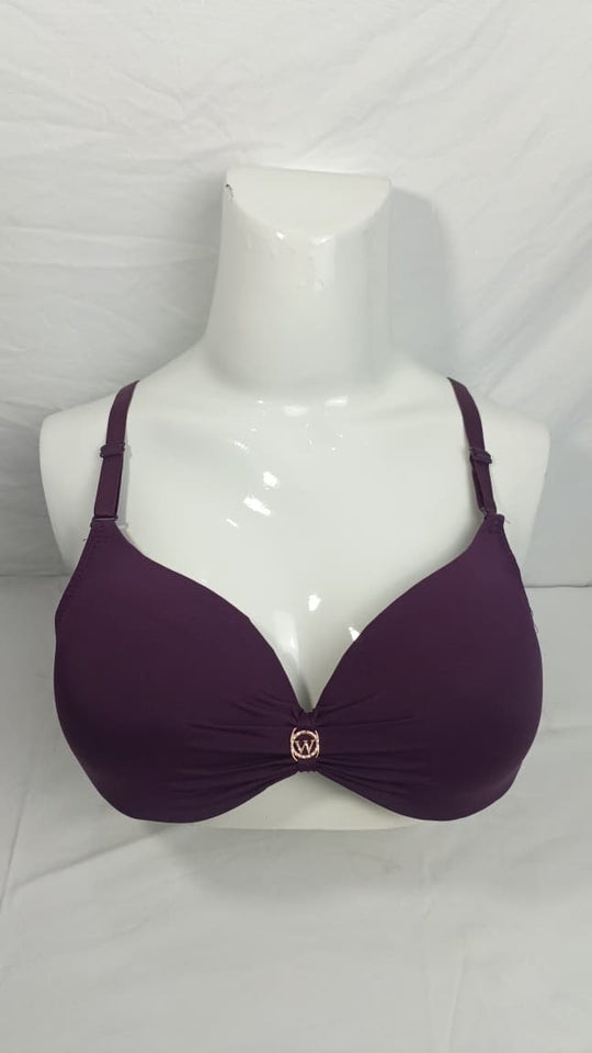 Single Padded Imported Bra Purple