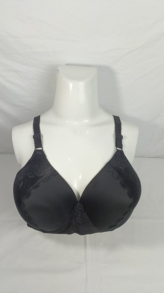 Single Padded Imported Bra Black