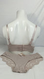 Stylish Nude/Skin Double Padded Bra With Matching Panty