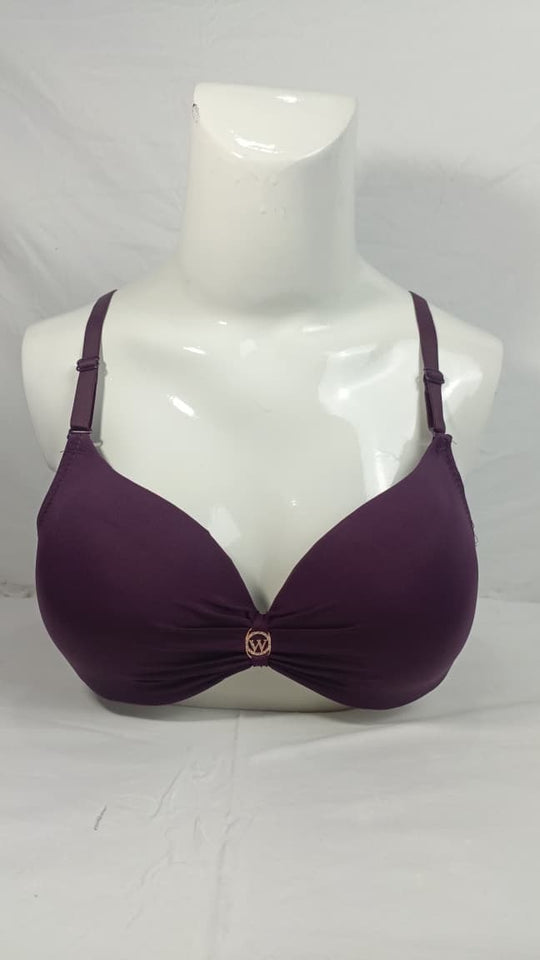 Single Padded Imported Bra Purple