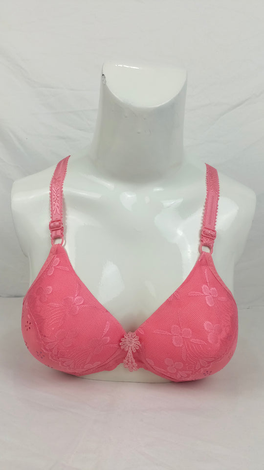 Single Padded Imported Bra Pink