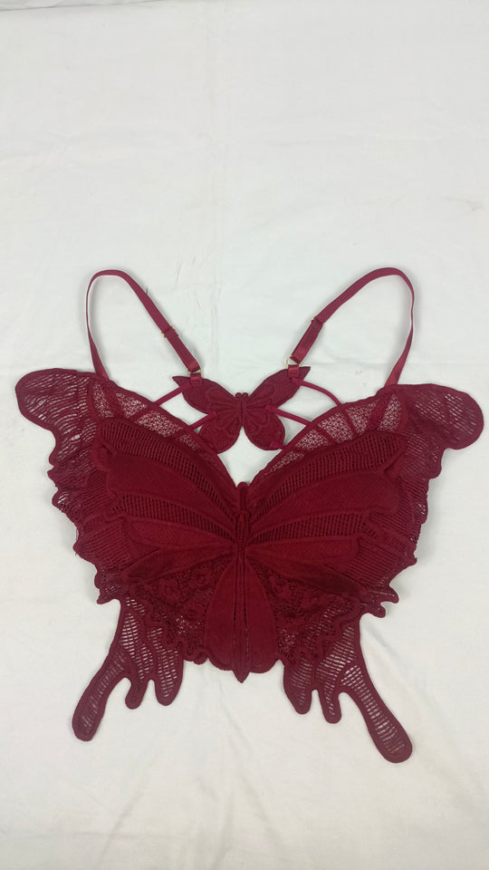 Butterfly Bra Mehroon