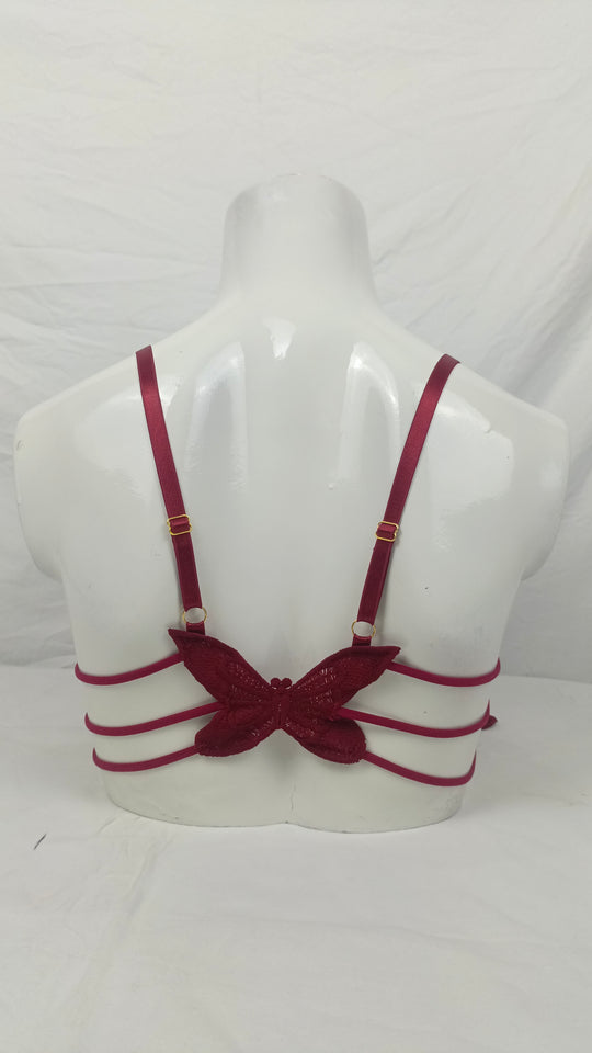 Butterfly Bra Mehroon