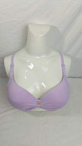 Single Padded Imported Bra Soft Purple