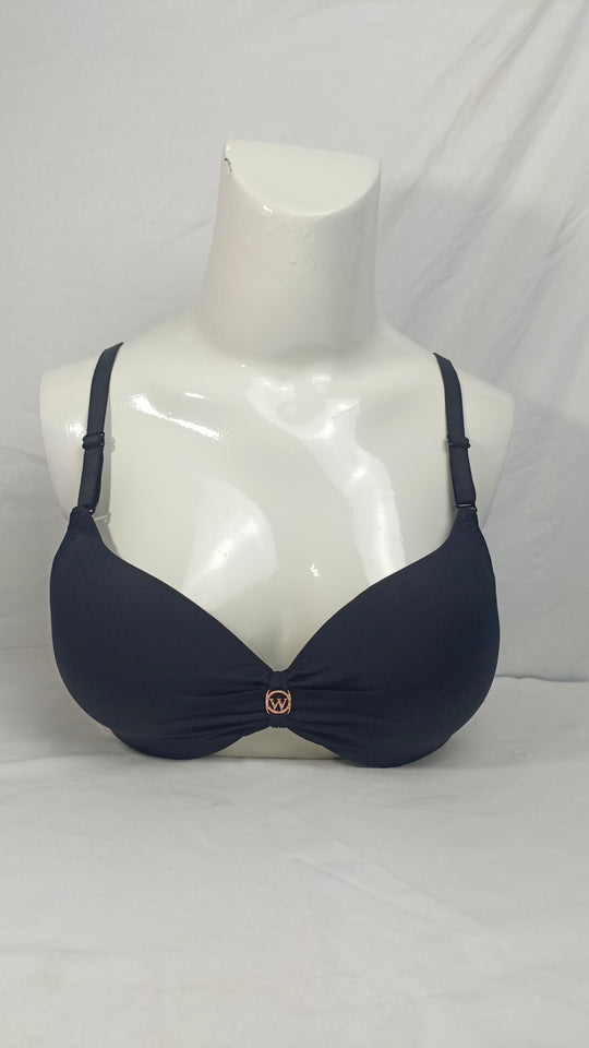 Single Padded Imported Bra Black