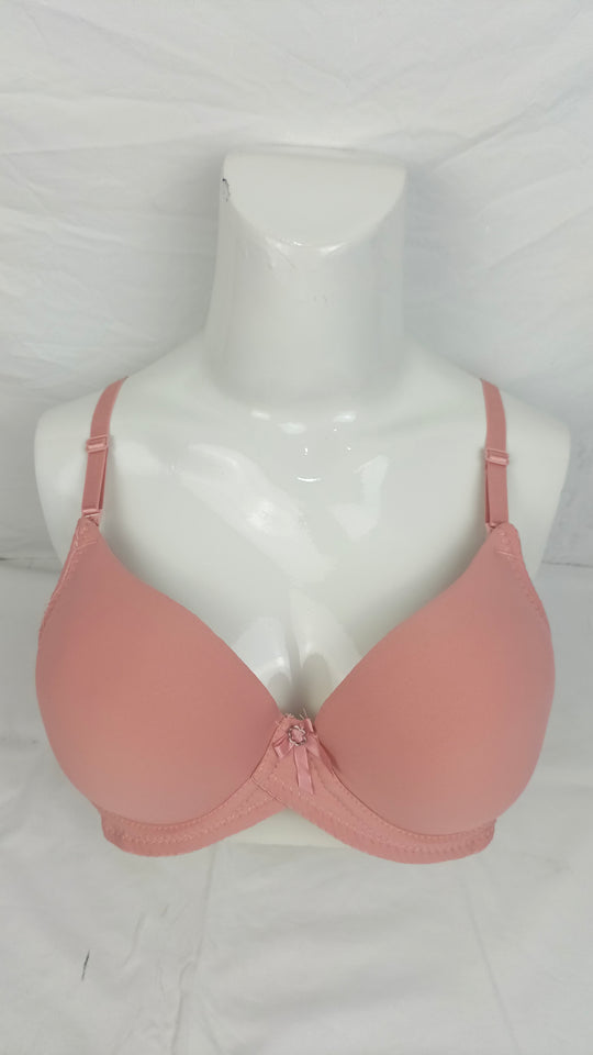 Double Padded Imported Bra Peach