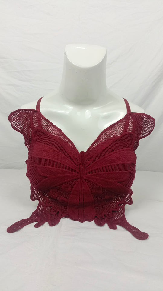 Butterfly Bra Mehroon