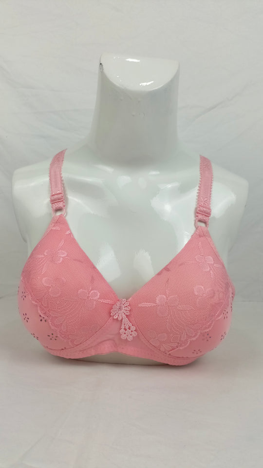 Single Padded Imported Bra Light Pink