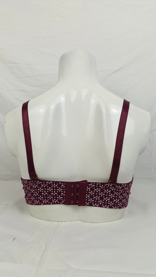 Double Padded Imported Bra Mehroon