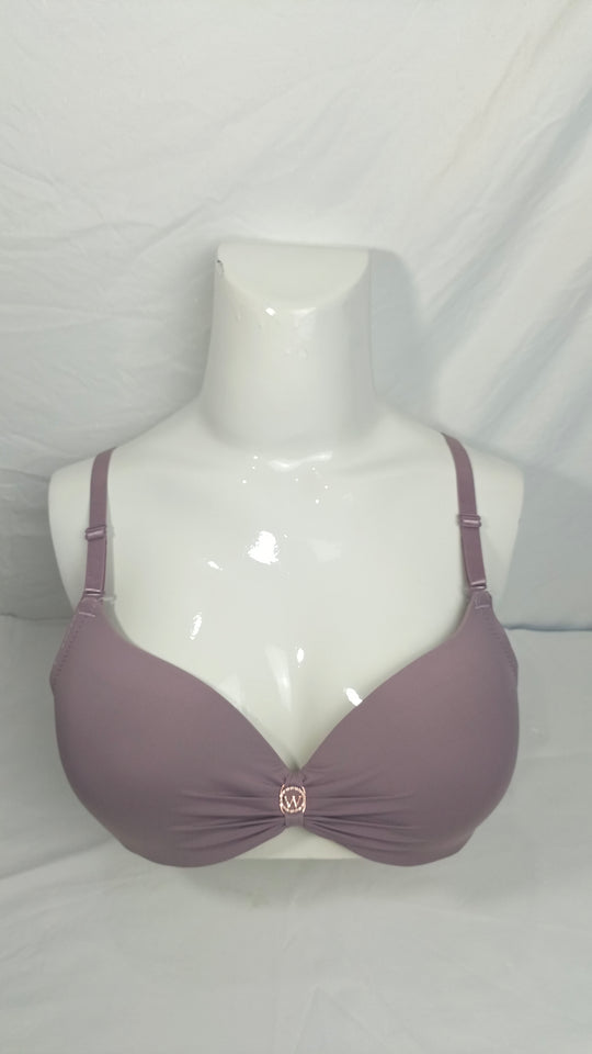 Single Padded Imported Bra Dusty Purple