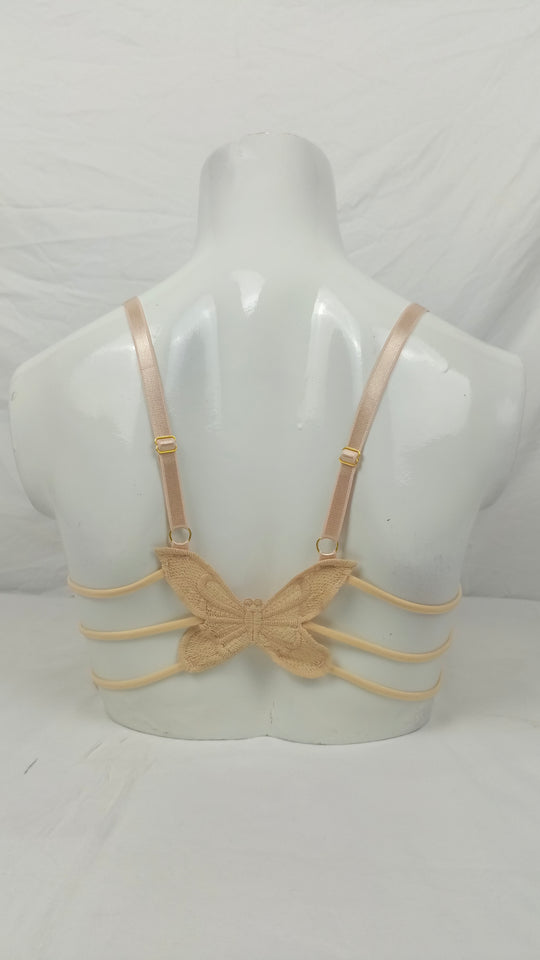 Butterfly Bra  Beige