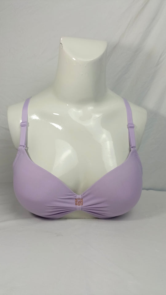 Single Padded Imported Bra Soft Purple