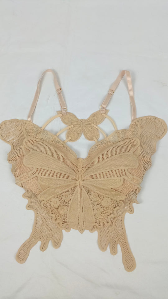 Butterfly Bra  Beige