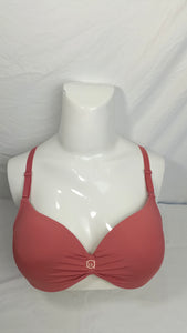 Single Padded Imported Bra Dusty Rose