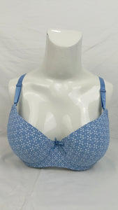 Double Padded Imported Bra Light Blue