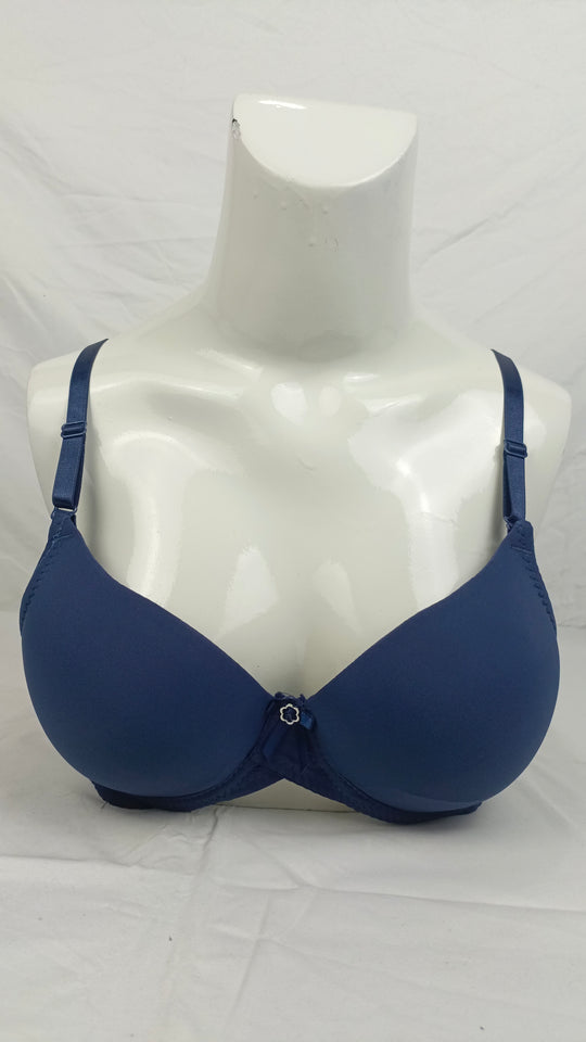 Double Padded Imported Bra Blue