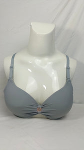 Single Padded Imported Bra Grey
