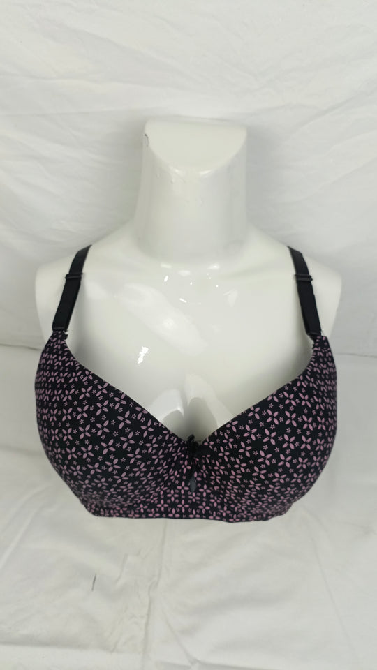 Double Padded Imported Bra Black